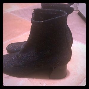 Zara boots glittery soft stretchable material
